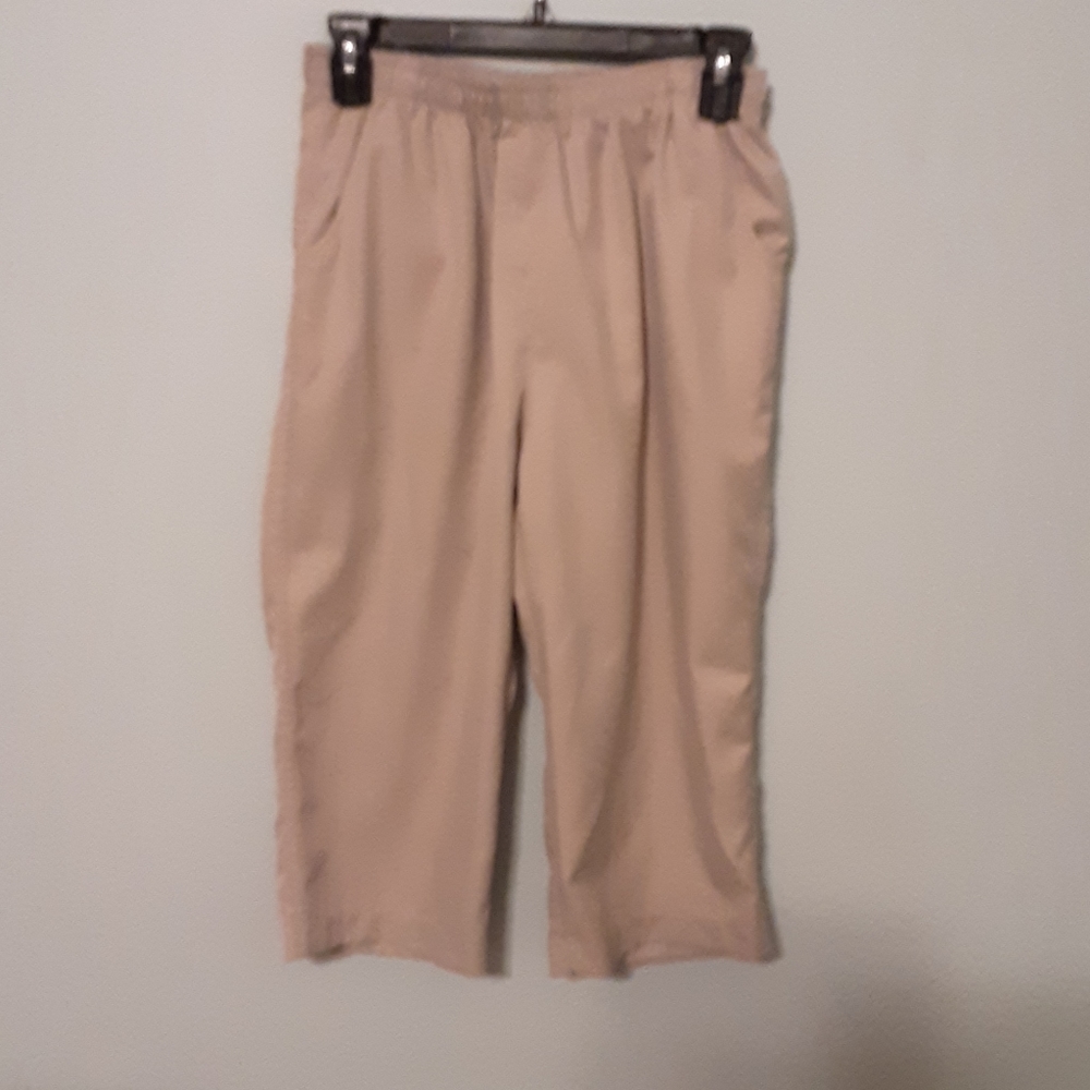 Polyester capris